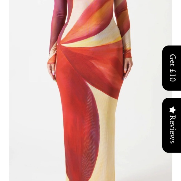 Farai London Aphrodite Watercolor Dress - Picture 2 of 4